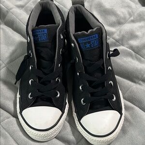 Converse Kids Black and White High-Top Sneakers
